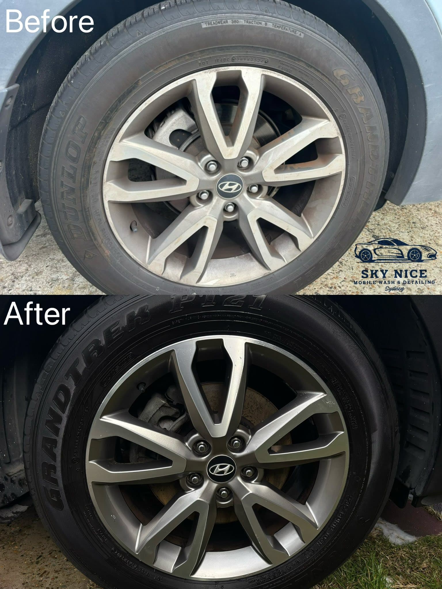 Vehicle body after paint correction - gleaming finish